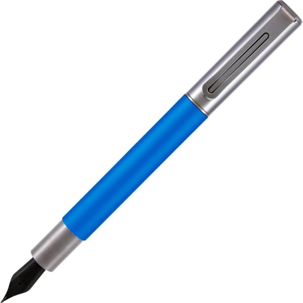 Silver Fountain Pen — Flexible Stainless Steel Nib; Compatible with Ink Cartridges or Converters; Ideal for Calligraphy and Artistic Expression