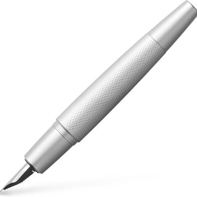 Fountain Pen: Black finish with rhodium trim — Soft Extra-Fine Nib.